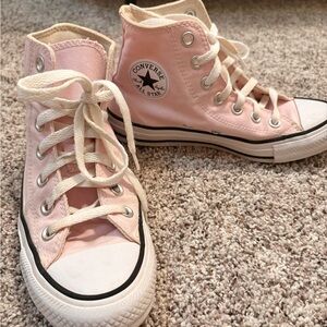 Converse Light Pink Canvas High-Tops